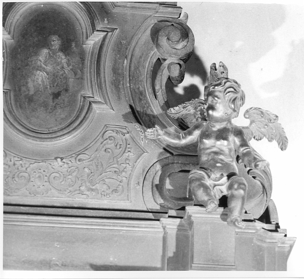 angelo (scultura, elemento d'insieme) di Caniana Giacomo Martino (scuola) (seconda metà sec. XVIII)