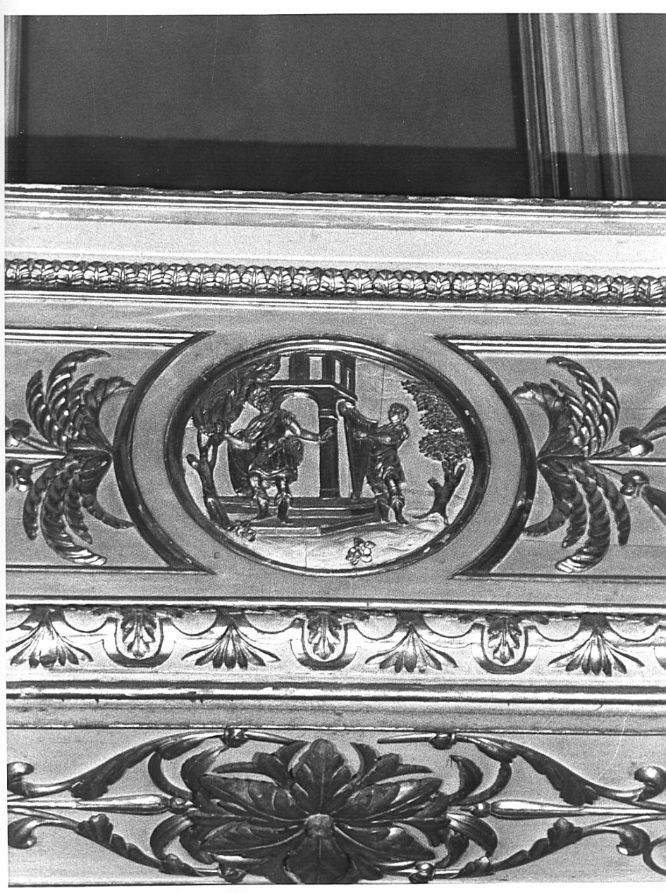 David placa Saul col canto (rilievo, elemento d'insieme) di Caniana Giacomo Martino (scuola) (fine sec. XVIII)