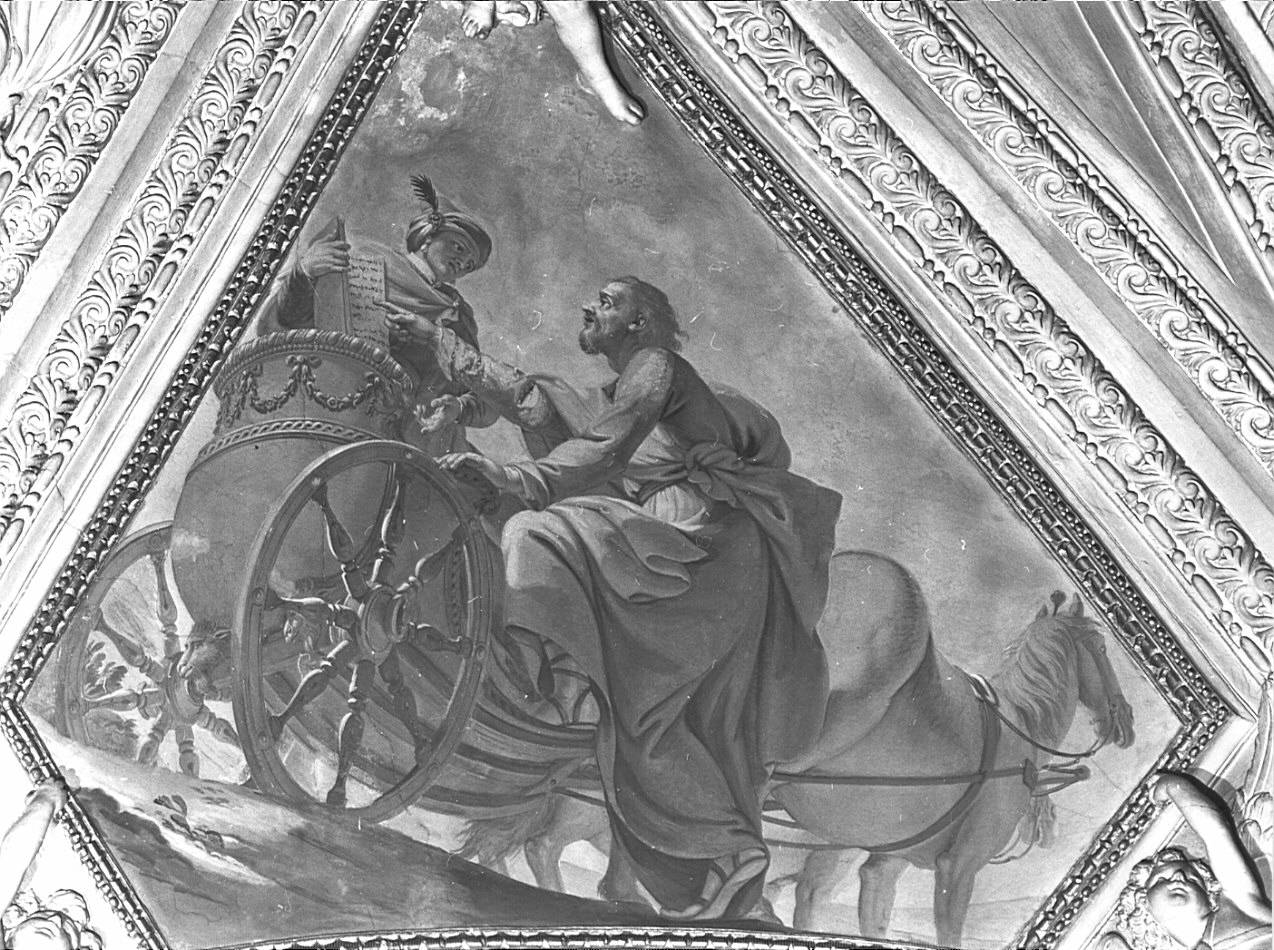 assunzione di San Giovanni Battista (dipinto, ciclo) di Pozzi Giuseppe (fine sec. XVII)