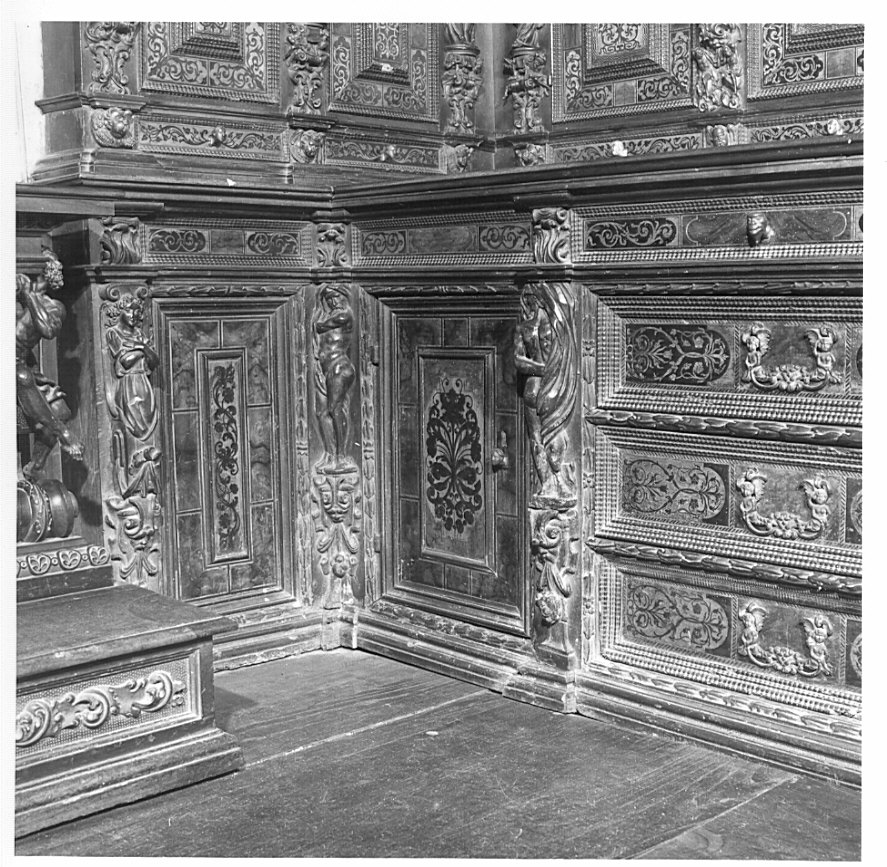 mobile da sacrestia, opera isolata di Fantoni Andrea, Caniana Giovanni Battista (e aiuti) (secc. XVII/ XVIII)
