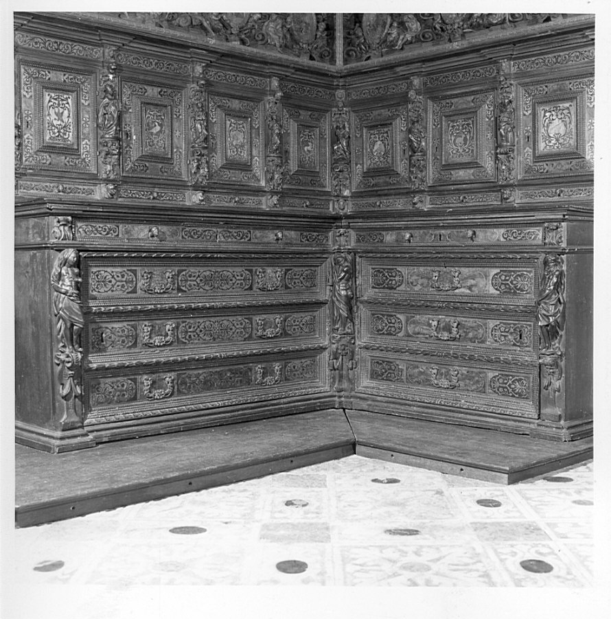 mobile da sacrestia, opera isolata di Fantoni Andrea, Caniana Giovanni Battista (e aiuti) (secc. XVII/ XVIII)