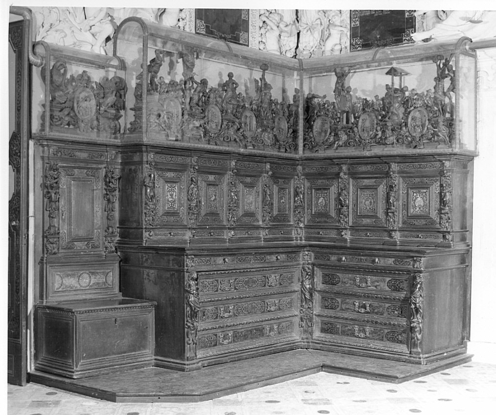 mobile da sacrestia, opera isolata di Fantoni Andrea, Caniana Giovanni Battista (e aiuti) (secc. XVII/ XVIII)