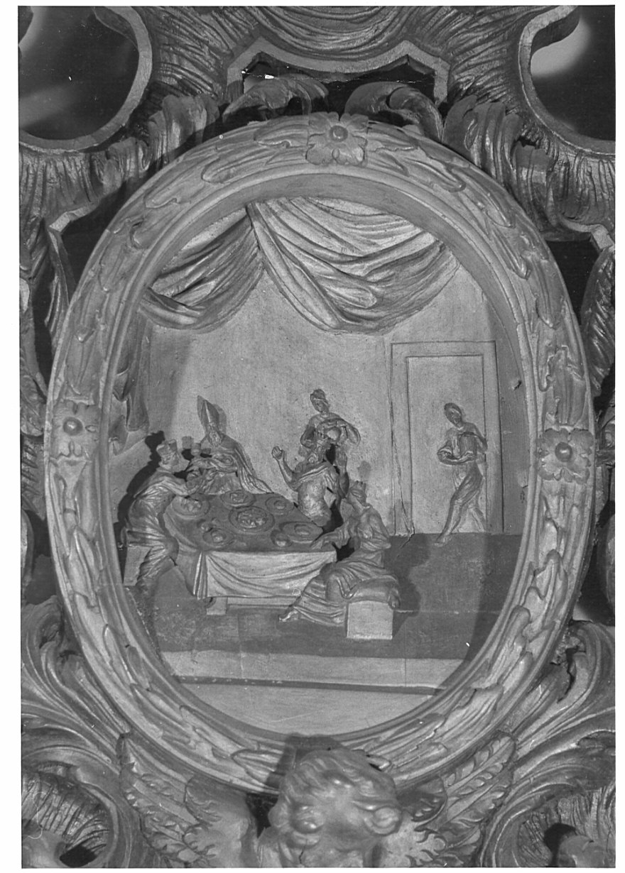 San Martino alla mensa dell'Imperatore (scultura, complesso decorativo) di Fantoni Andrea (e aiuti) (secc. XVII/ XVIII)
