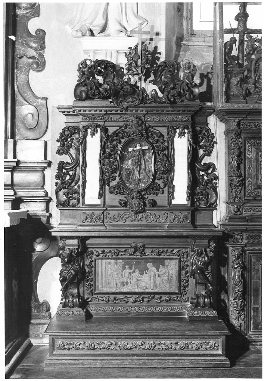 inginocchiatoio, opera isolata di Fantoni Andrea (e aiuti), Caniana Giacomo Martino (secc. XVII/ XVIII)