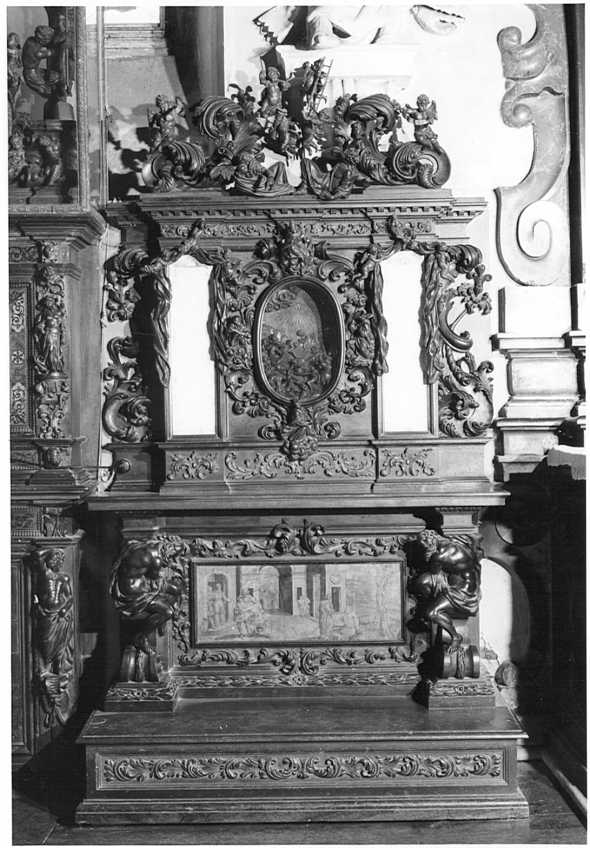 inginocchiatoio, opera isolata di Fantoni Andrea (e aiuti), Caniana Giacomo Martino (secc. XVII/ XVIII)