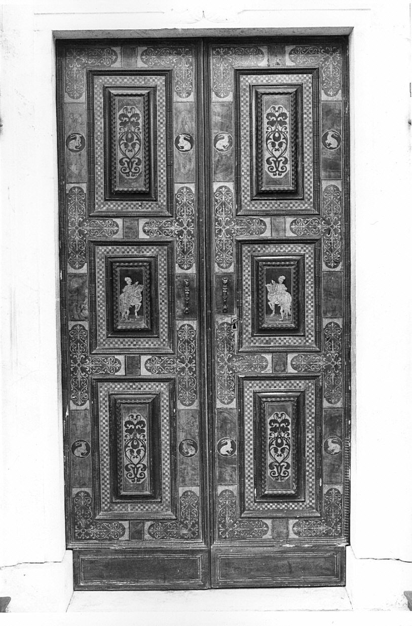 porta - a due battenti, opera isolata di Caniana Giacomo Martino (bottega) (fine sec. XVII)