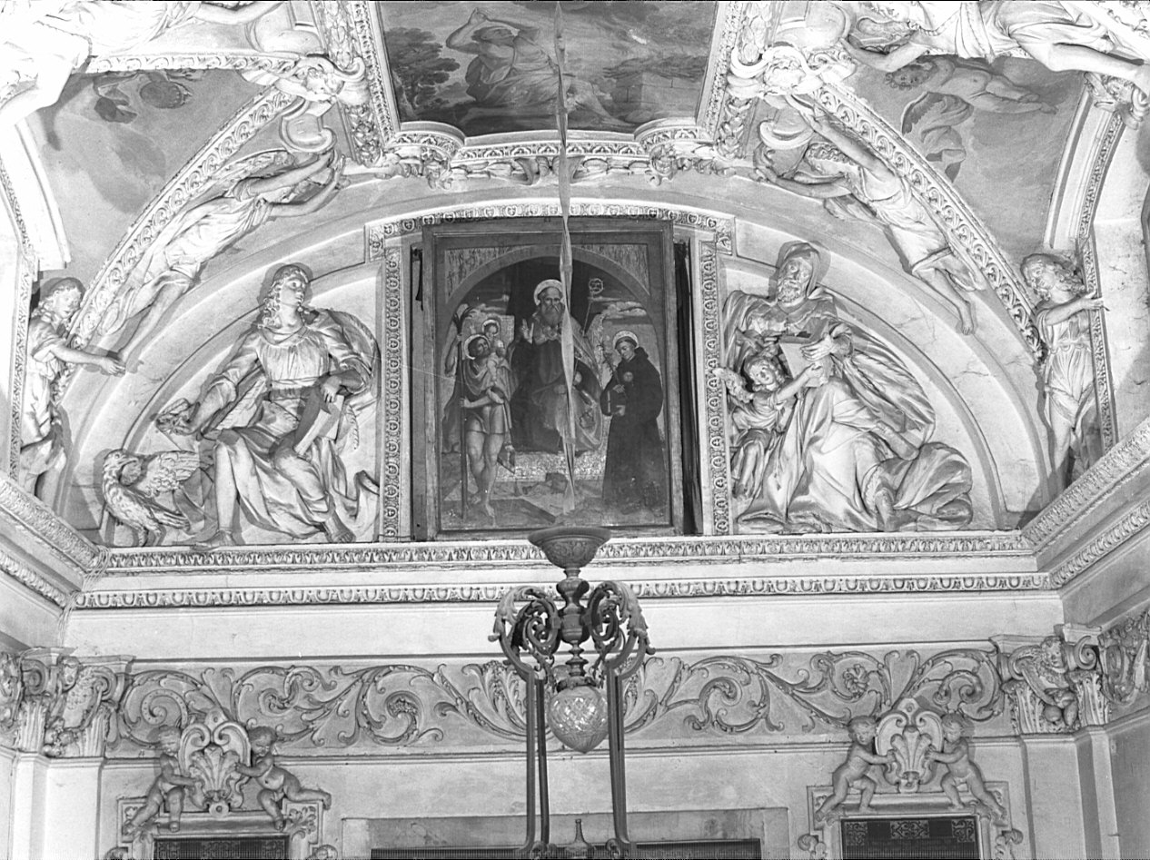 San Marco, San Luca, San Giovanni, San Matteo (decorazione plastica, complesso decorativo) di Sala Gerolamo (fine sec. XVII)