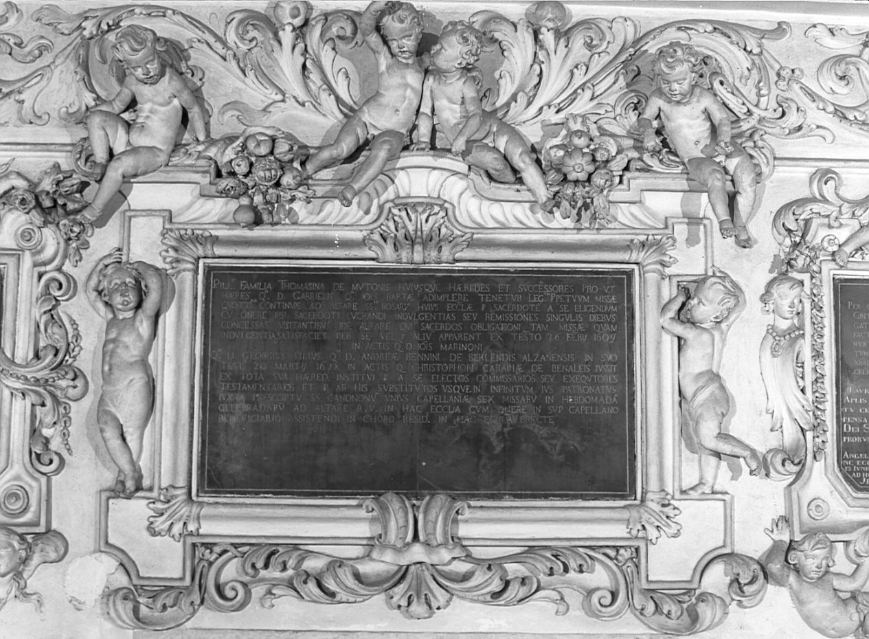 lapide documentaria, opera isolata di Sala Gerolamo (fine sec. XVII)