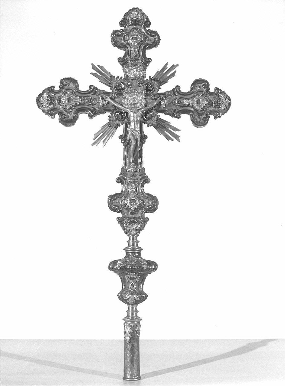 croce processionale, opera isolata di Filiberti Giuseppe (bottega) (seconda metà sec. XVIII)