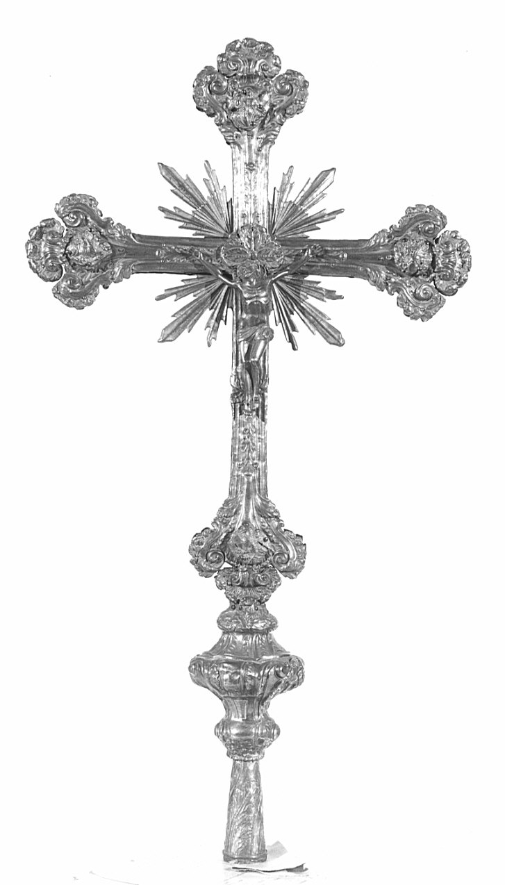 croce processionale, opera isolata di Filiberti Giuseppe (bottega) (seconda metà sec. XVIII)