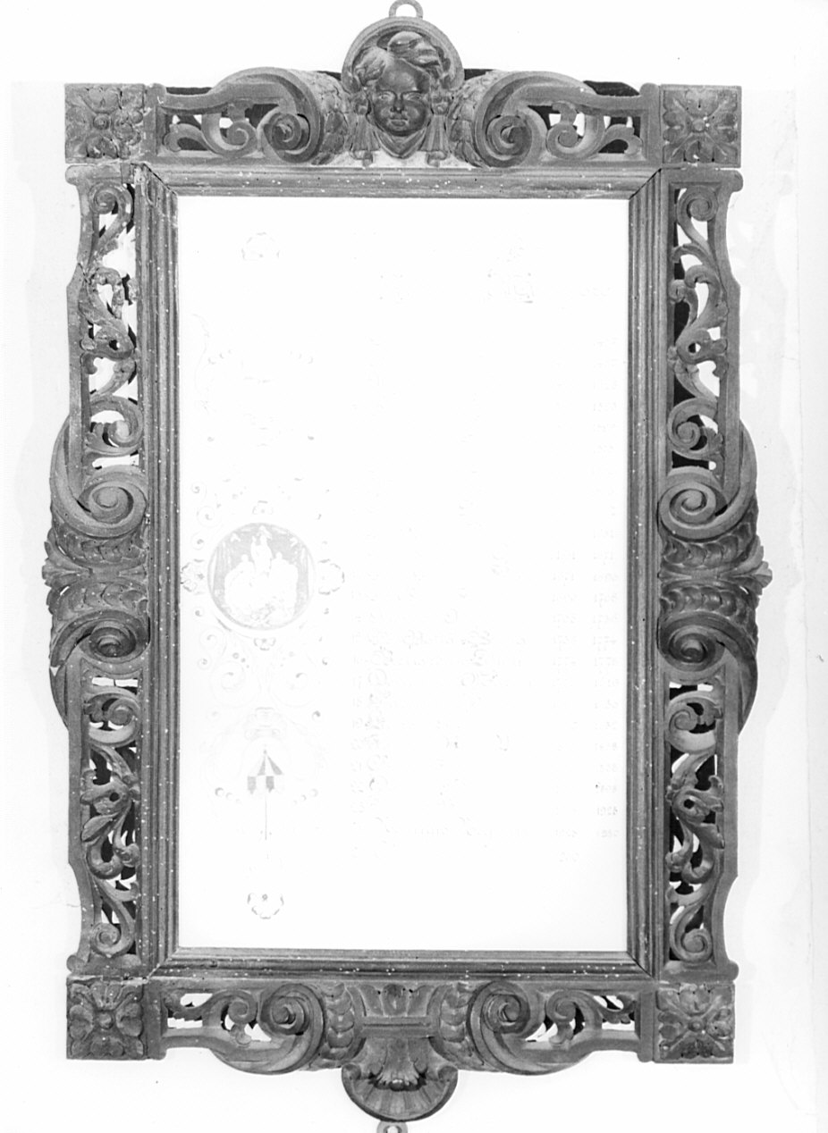 cornice, opera isolata - bottega lombardo-veneto (secc. XVI/ XVII)