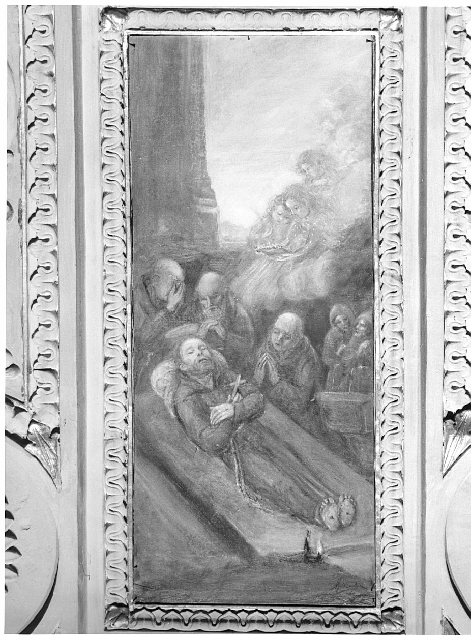 morte di San Francesco d'Assisi (dipinto, opera isolata) di Morzenti Natale (inizio sec. XX)