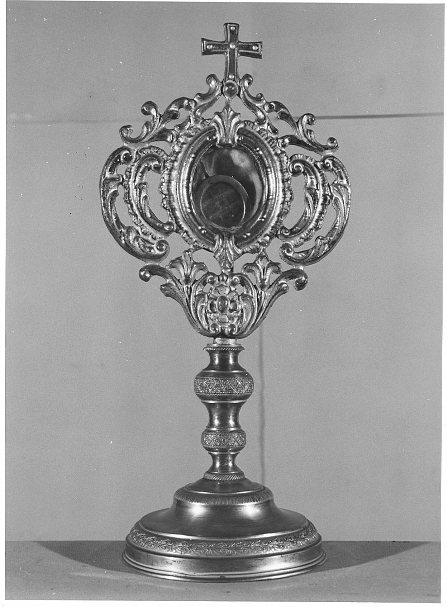 reliquiario - a ostensorio, opera isolata - bottega italiana (sec. XIX)