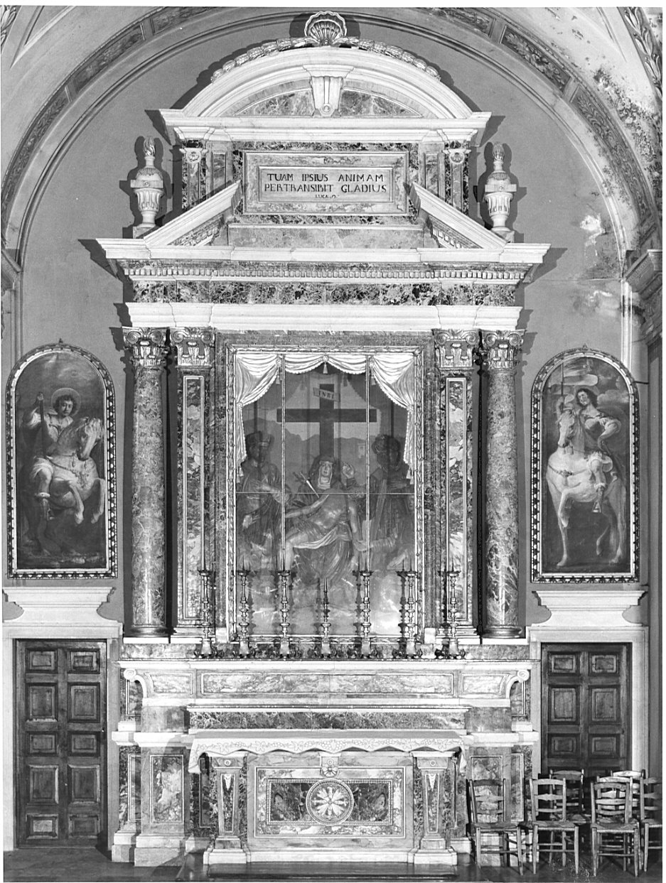 altare, complesso decorativo - bottega italiana (sec. XVII)