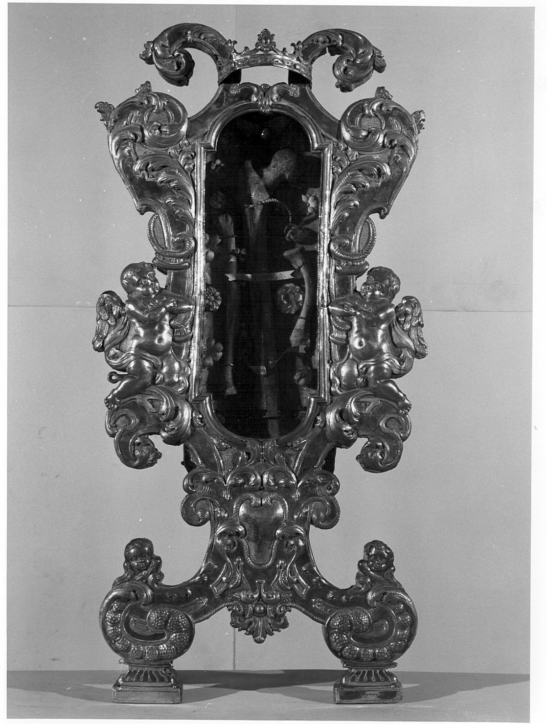 reliquiario - a ostensorio, serie - bottega lombardo-veneto (sec. XVIII)