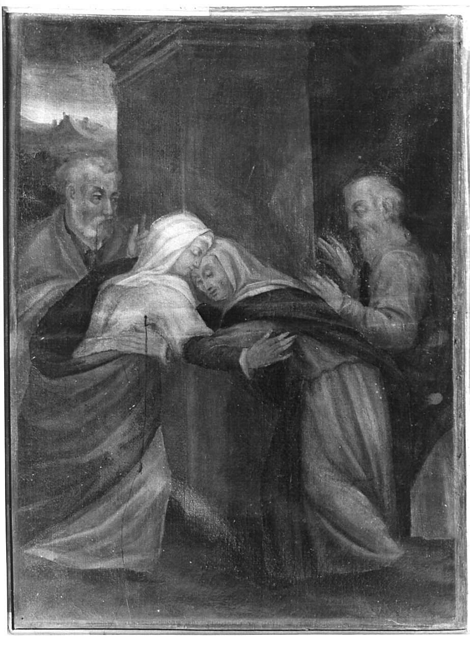 visitazione (dipinto, elemento d'insieme) di Gatti Aurelio detto Soiaro (sec. XVI)