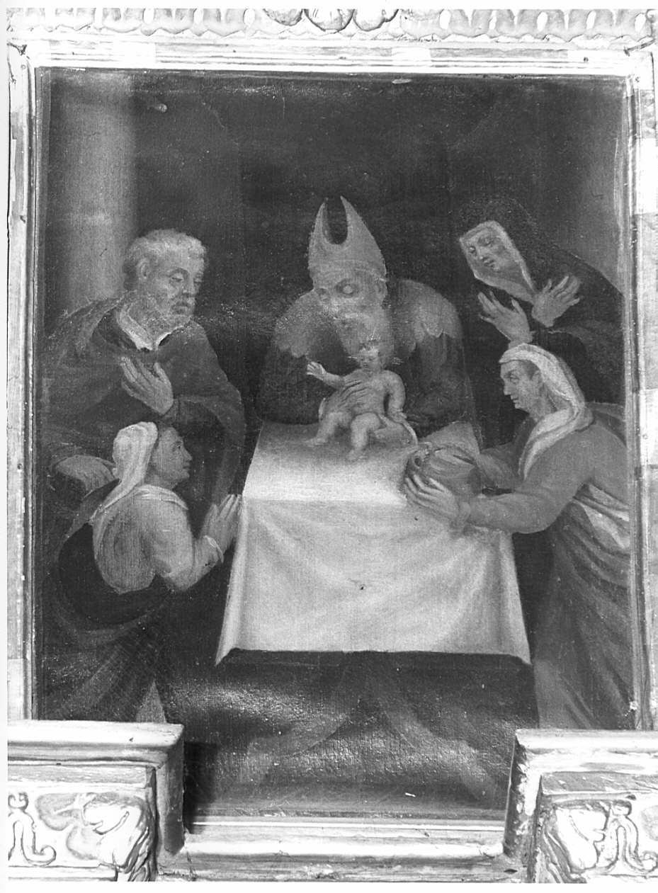 circoncisione di Gesù Bambino (dipinto, elemento d'insieme) di Gatti Aurelio detto Soiaro (sec. XVI)