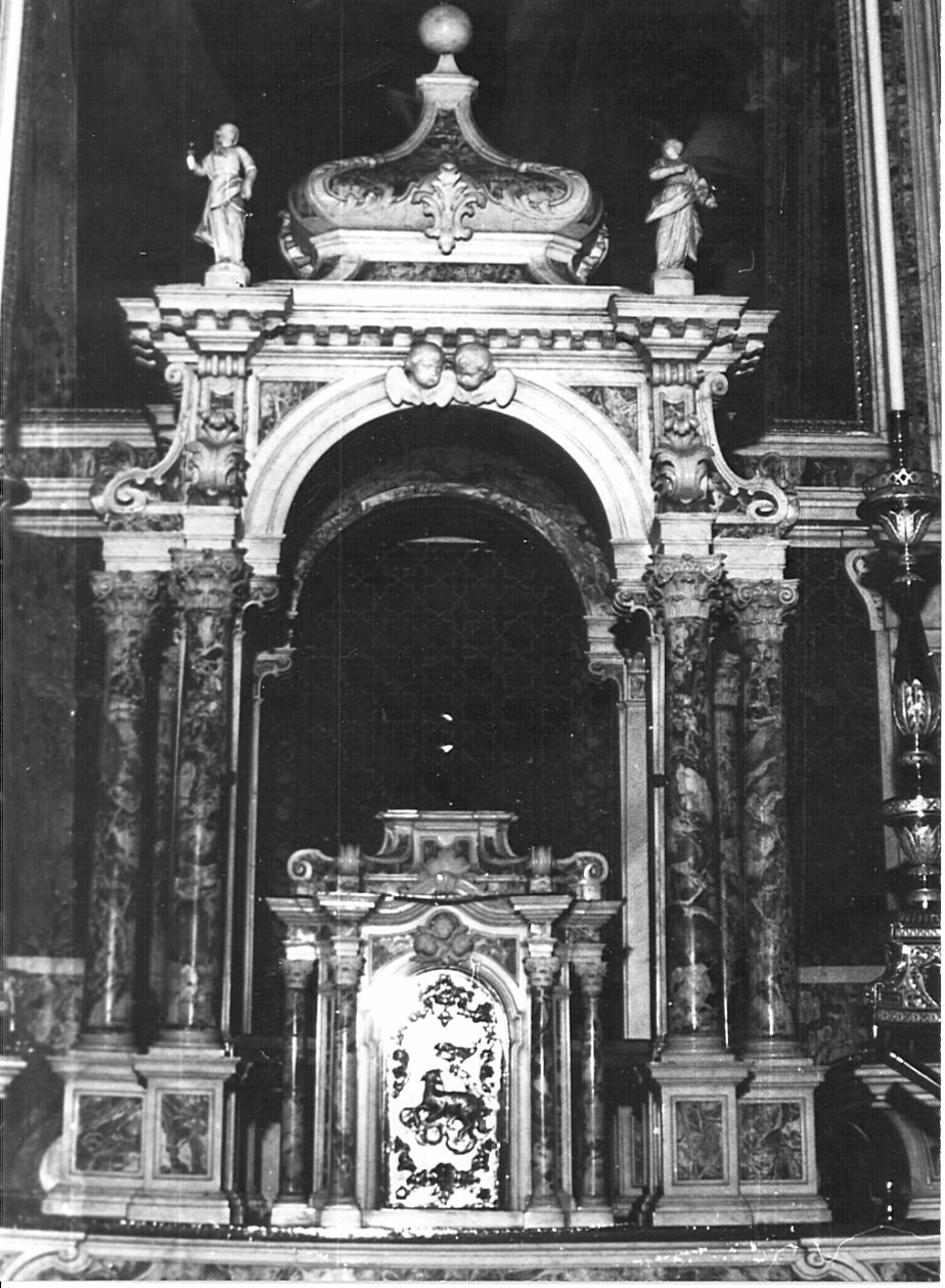 tabernacolo - a tempietto, elemento d'insieme di Taglioni Antonio (fine sec. XVIII)