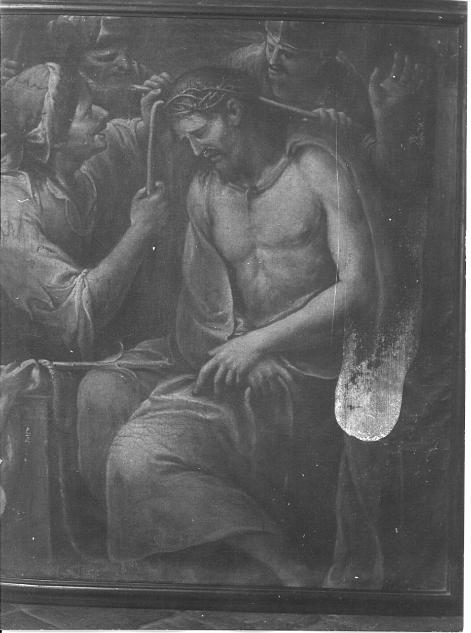 Cristo coronato di spine (dipinto, opera isolata) di Cifrondi Antonio (attribuito) (inizio sec. XVIII)