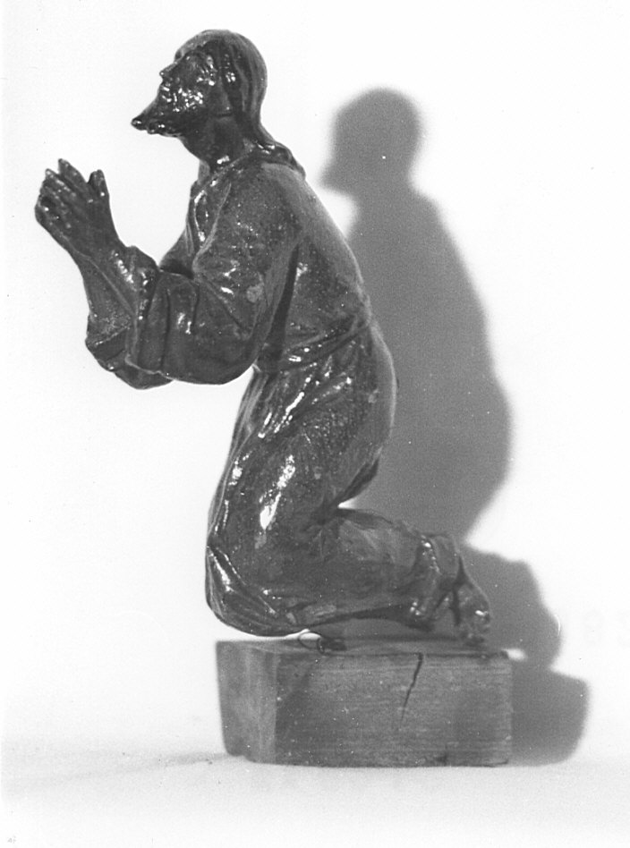 Cristo in preghiera (statuetta, elemento d'insieme) di Fantoni Andrea (scuola) (sec. XVIII)