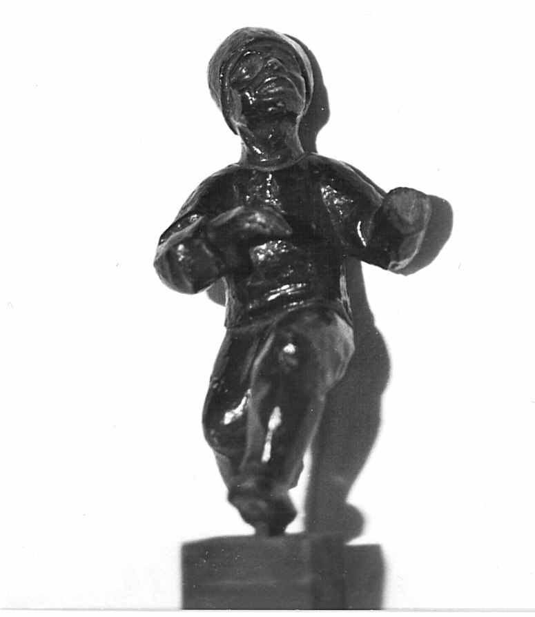 schernitore (statuetta, elemento d'insieme) di Fantoni Andrea (scuola) (sec. XVIII)