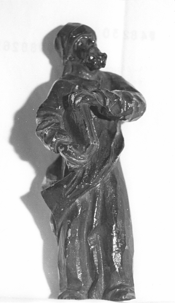 sacerdote (statuetta, elemento d'insieme) di Fantoni Andrea (scuola) (sec. XVIII)