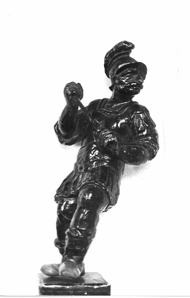 soldato (statuetta, elemento d'insieme) di Fantoni Andrea (scuola) (sec. XVIII)
