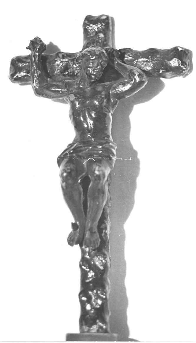 Ladrone (statuetta, elemento d'insieme) di Fantoni Andrea (scuola) (sec. XVIII)