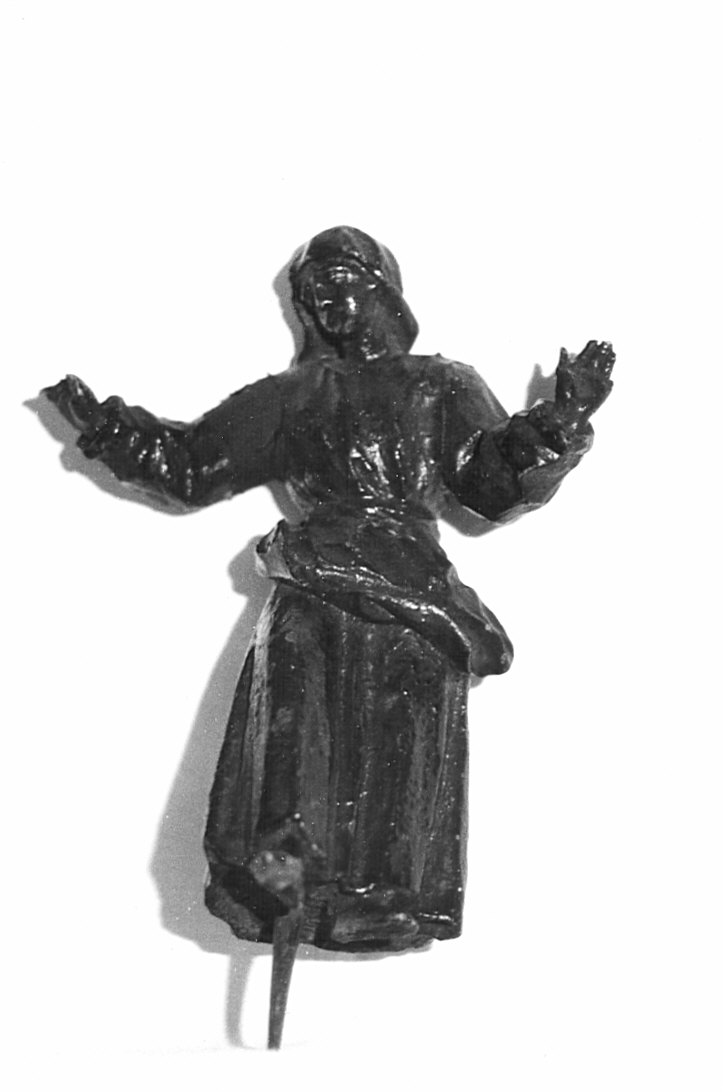 figura femminile dolente (statuetta, elemento d'insieme) di Fantoni Andrea (scuola) (sec. XVIII)