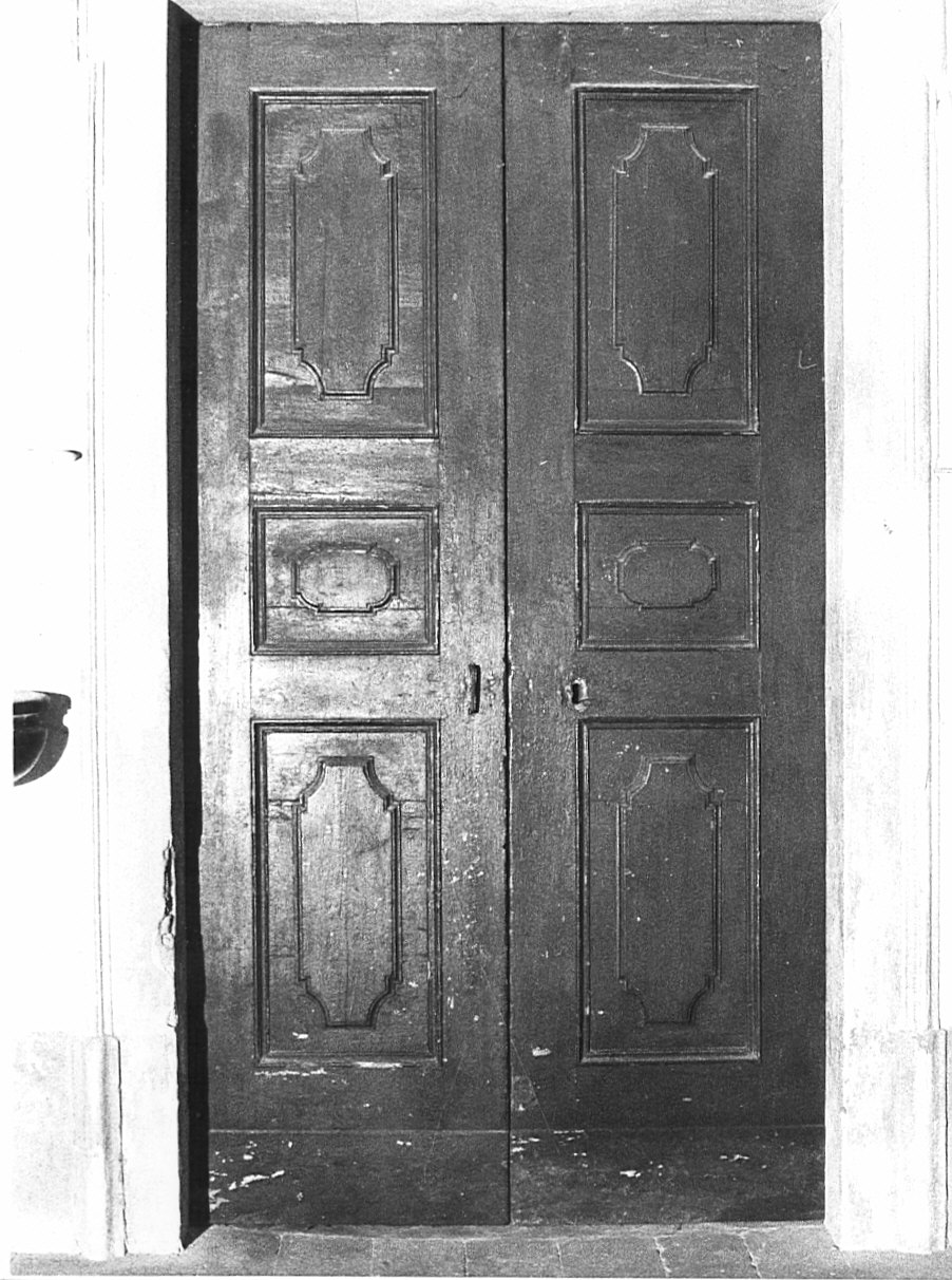 porta - a due battenti, coppia di Caniana Giovanni Battista (scuola) (seconda metà sec. XVIII)