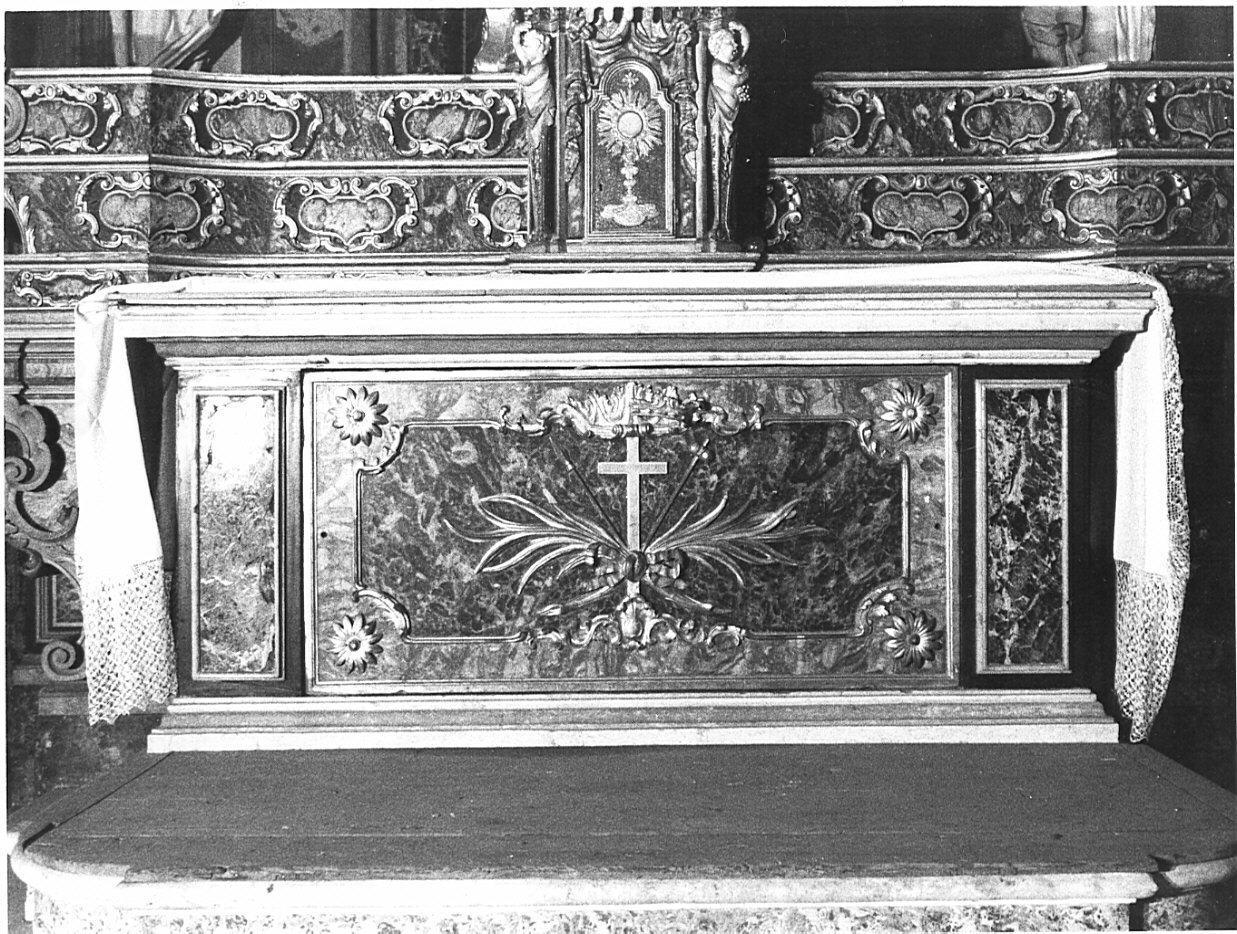 paliotto, elemento d'insieme di Caniana Giovanni Battista (scuola) (secondo quarto sec. XVIII)