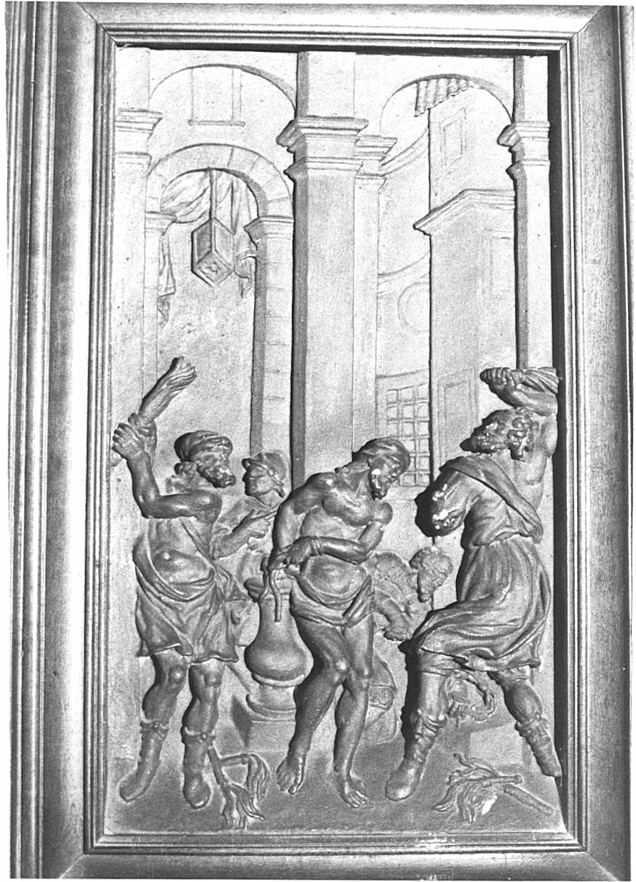 flagellazione di Cristo (rilievo, elemento d'insieme) di Fantoni Andrea (attribuito) (secondo quarto sec. XVIII)