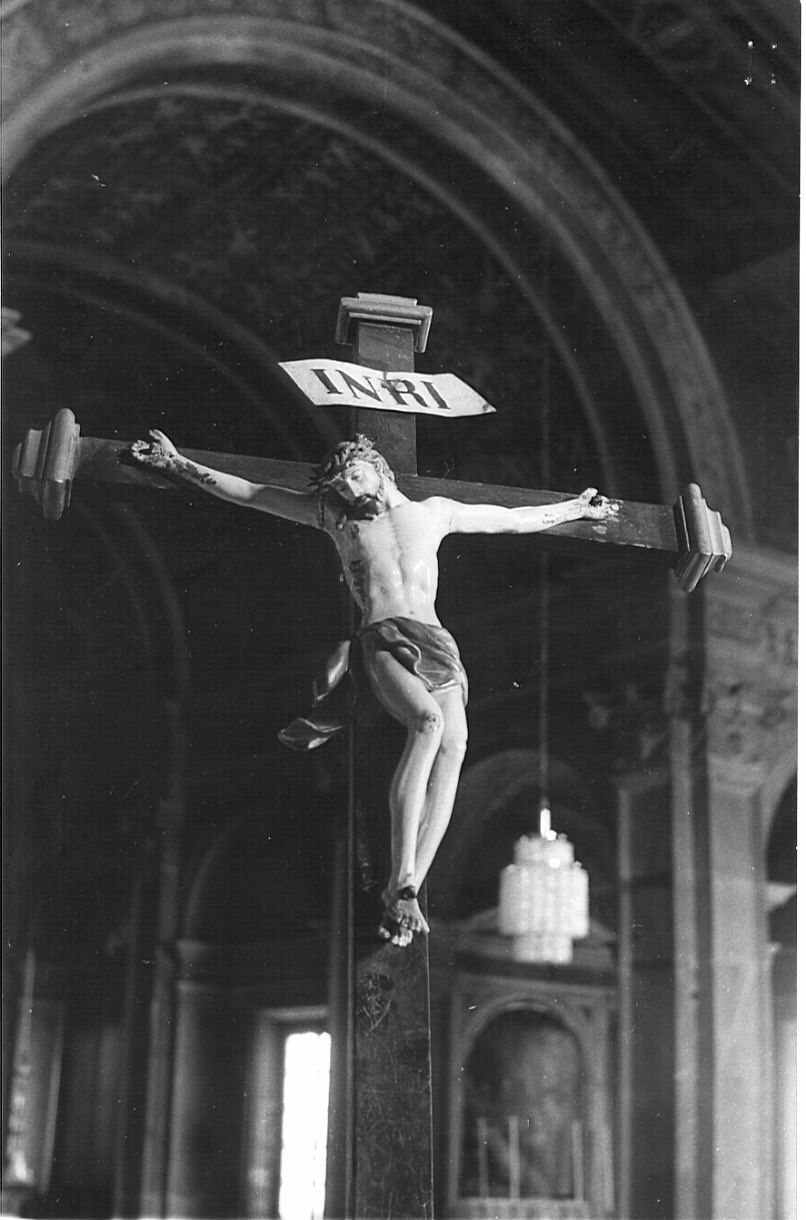 Cristo crocifisso (crocifisso, opera isolata) di Manni Andrea (maniera) (sec. XVIII)