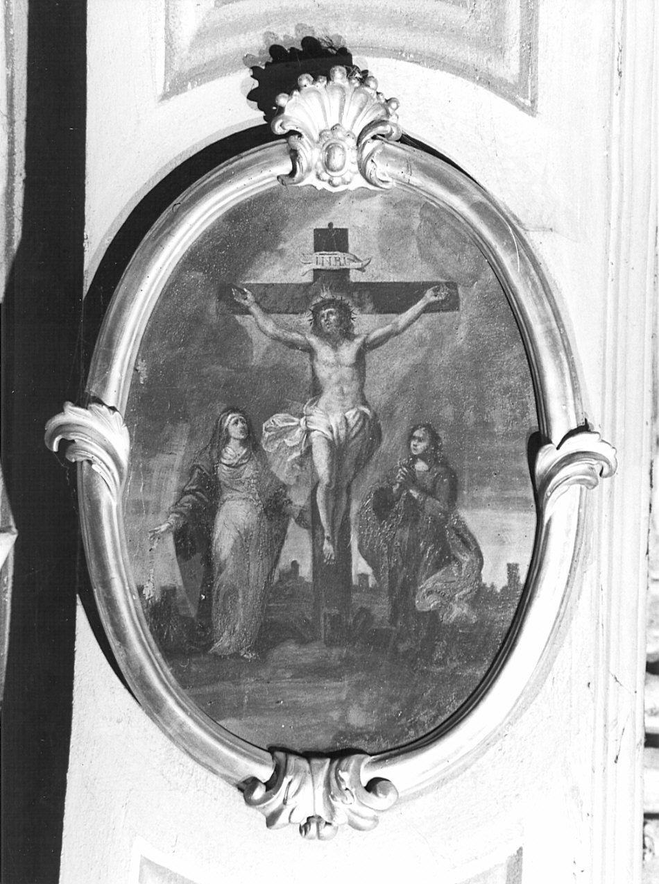 crocifissione (dipinto, elemento d'insieme) di Carobio Giovanni (attribuito) (sec. XVIII)