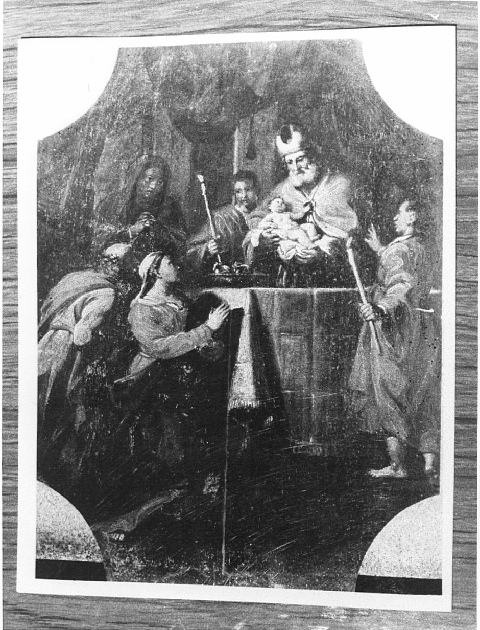 presentazione di Gesù al tempio (dipinto, elemento d'insieme) di Carobio Giovanni (attribuito) (metà sec. XVIII)