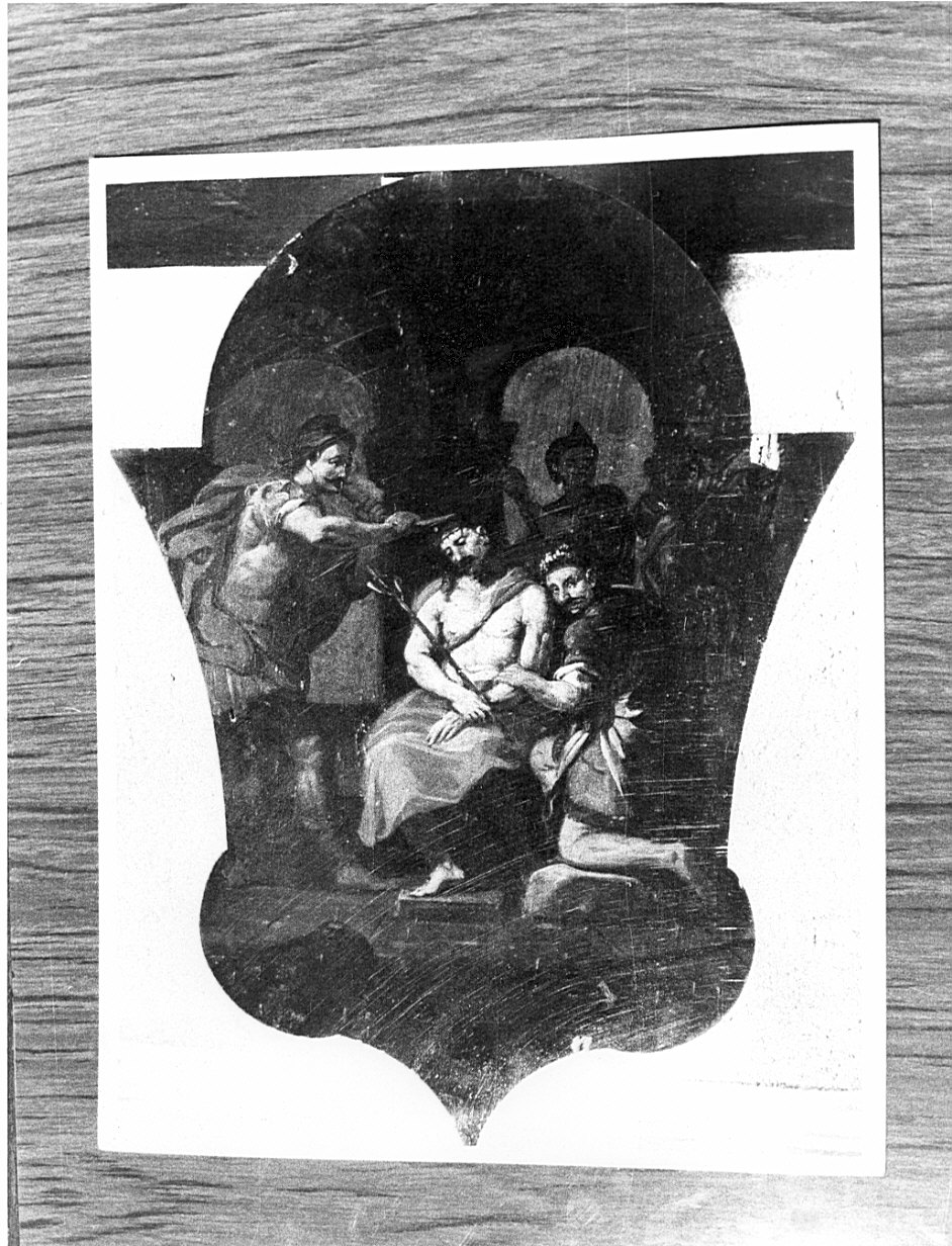 Cristo coronato di spine (dipinto, elemento d'insieme) di Carobio Giovanni (attribuito) (metà sec. XVIII)