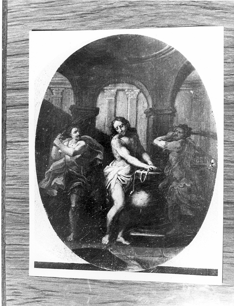 flagellazione di Cristo (dipinto, elemento d'insieme) di Carobio Giovanni (attribuito) (metà sec. XVIII)