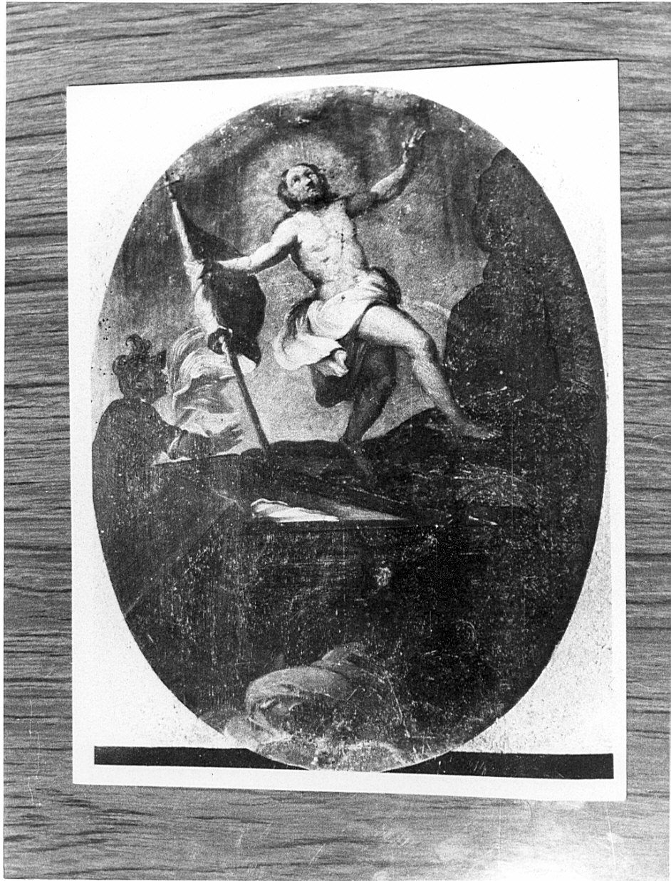 resurrezione di Cristo (dipinto, elemento d'insieme) di Carobio Giovanni (attribuito) (metà sec. XVIII)