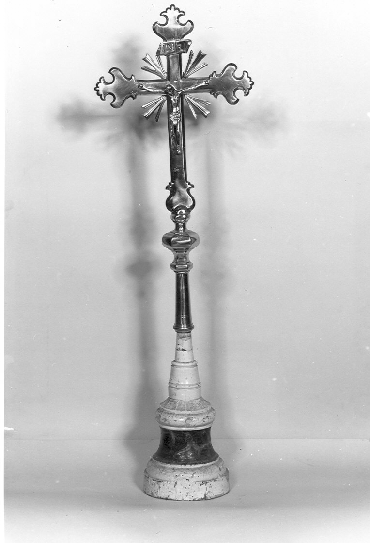 croce d'altare, opera isolata - bottega lombarda (sec. XVIII)