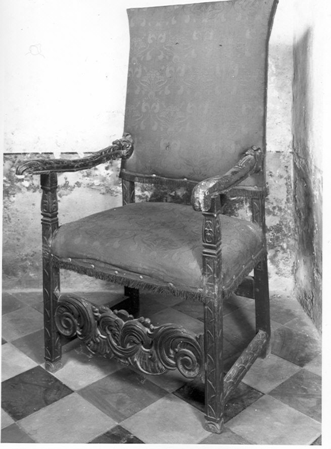 poltrona, serie - bottega lombarda (sec. XVII)