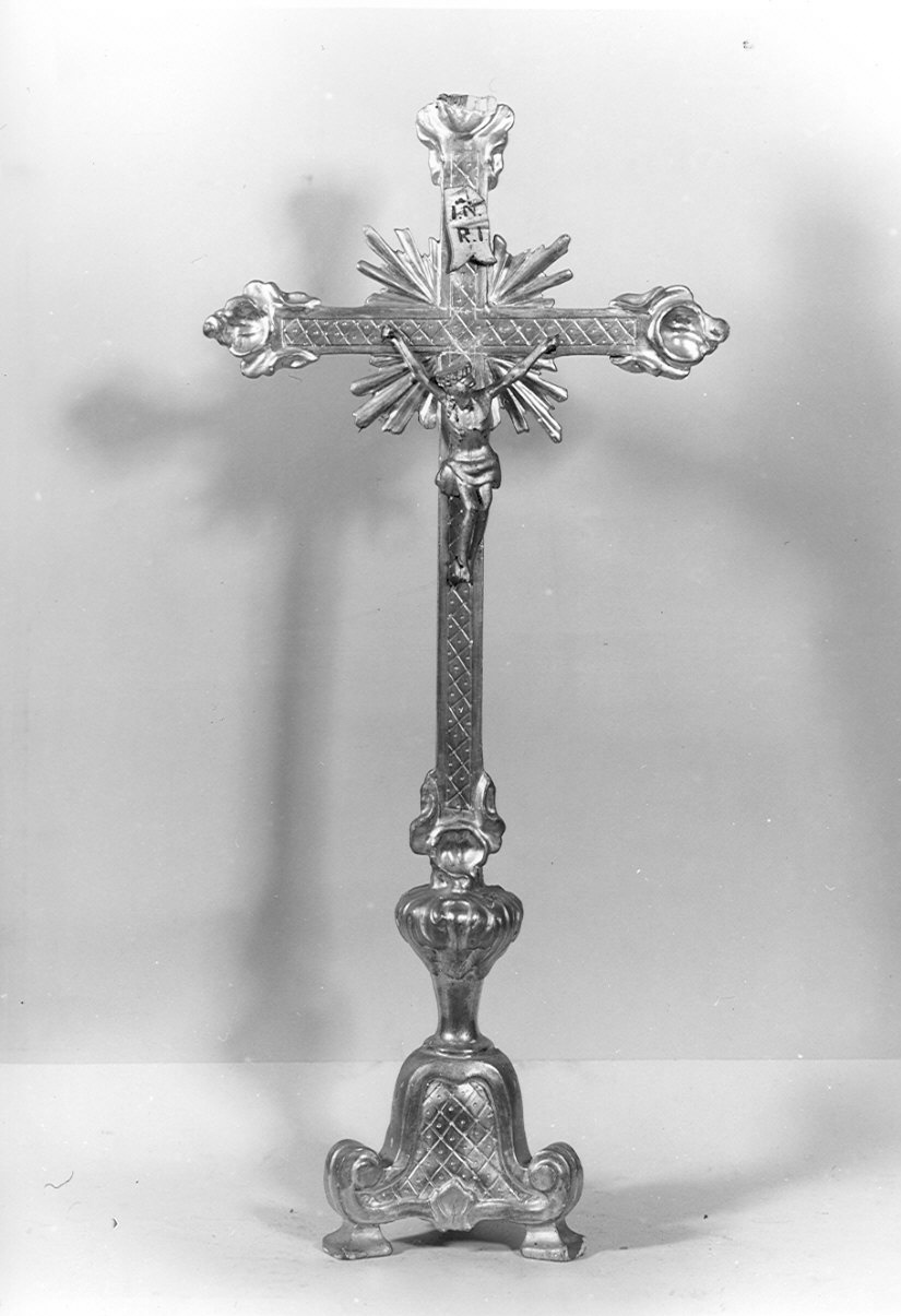 croce d'altare, opera isolata - bottega bergamasca (sec. XIX)