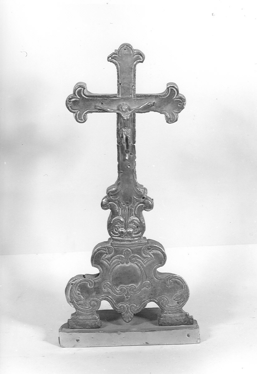 croce d'altare, opera isolata - bottega bergamasca (sec. XVIII)