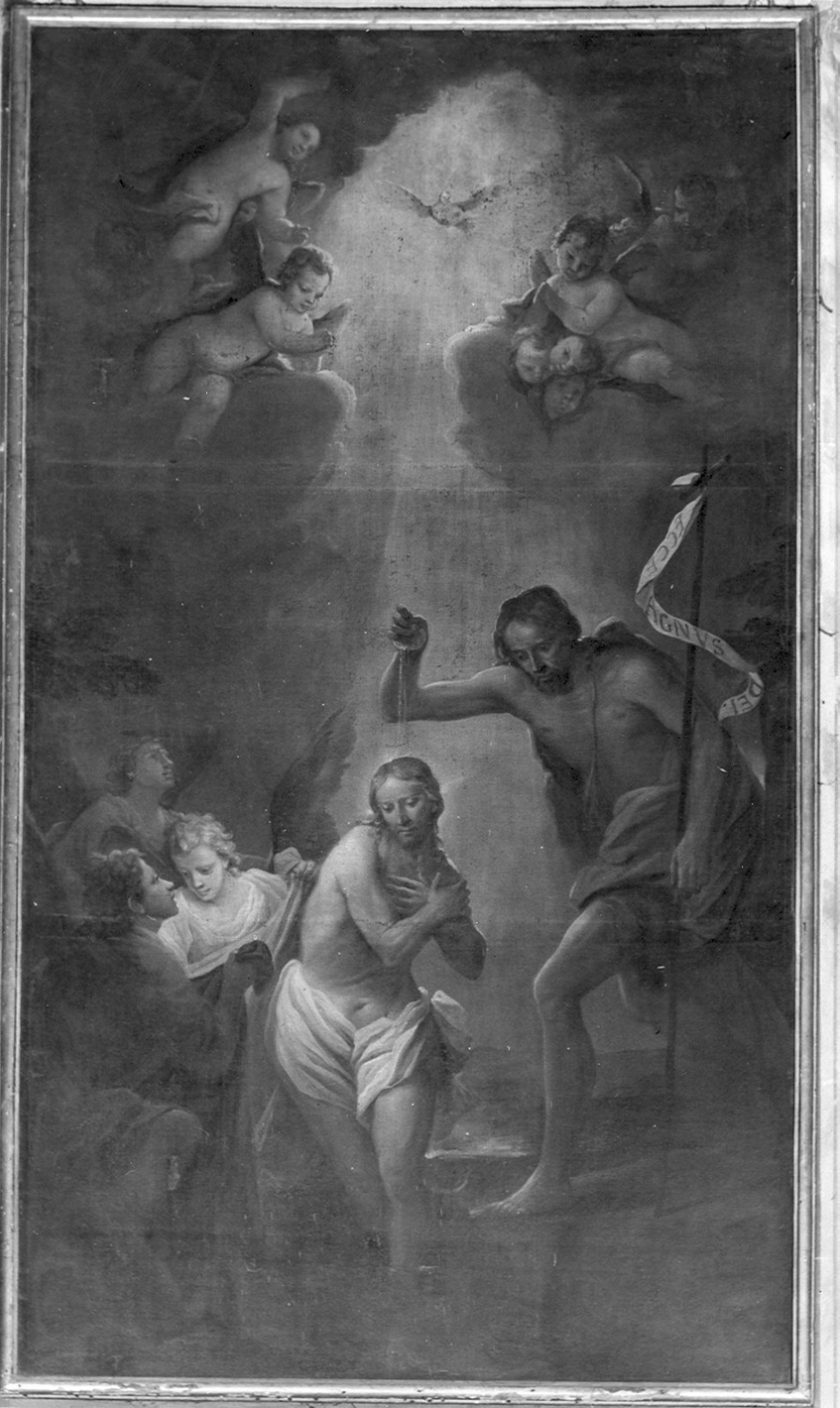 battesimo di Cristo (dipinto, opera isolata) di Cifrondi Antonio (secc. XVII/ XVIII)