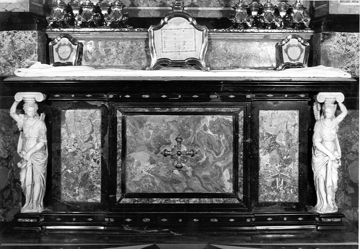 mensa d'altare, opera isolata - bottega bergamasca (sec. XVIII)