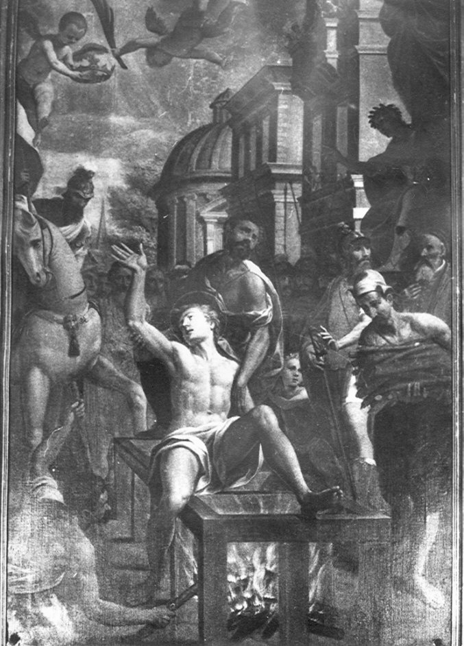 martirio di San Lorenzo (dipinto, opera isolata) di Cavagna Gian Paolo (fine sec. XVI)