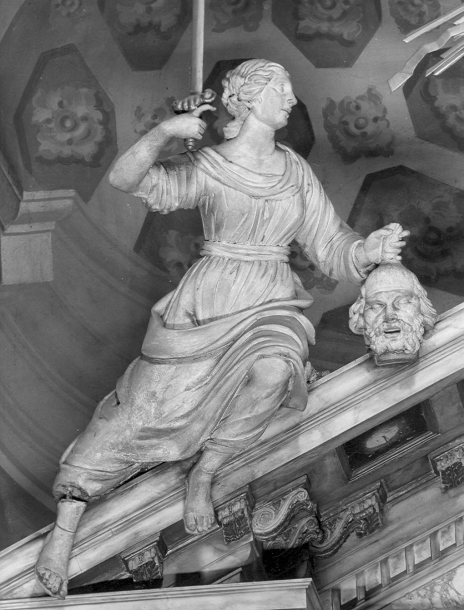 Giuditta con la testa di Oloferne (statua, opera isolata) - bottega bergamasca (sec. XVIII)