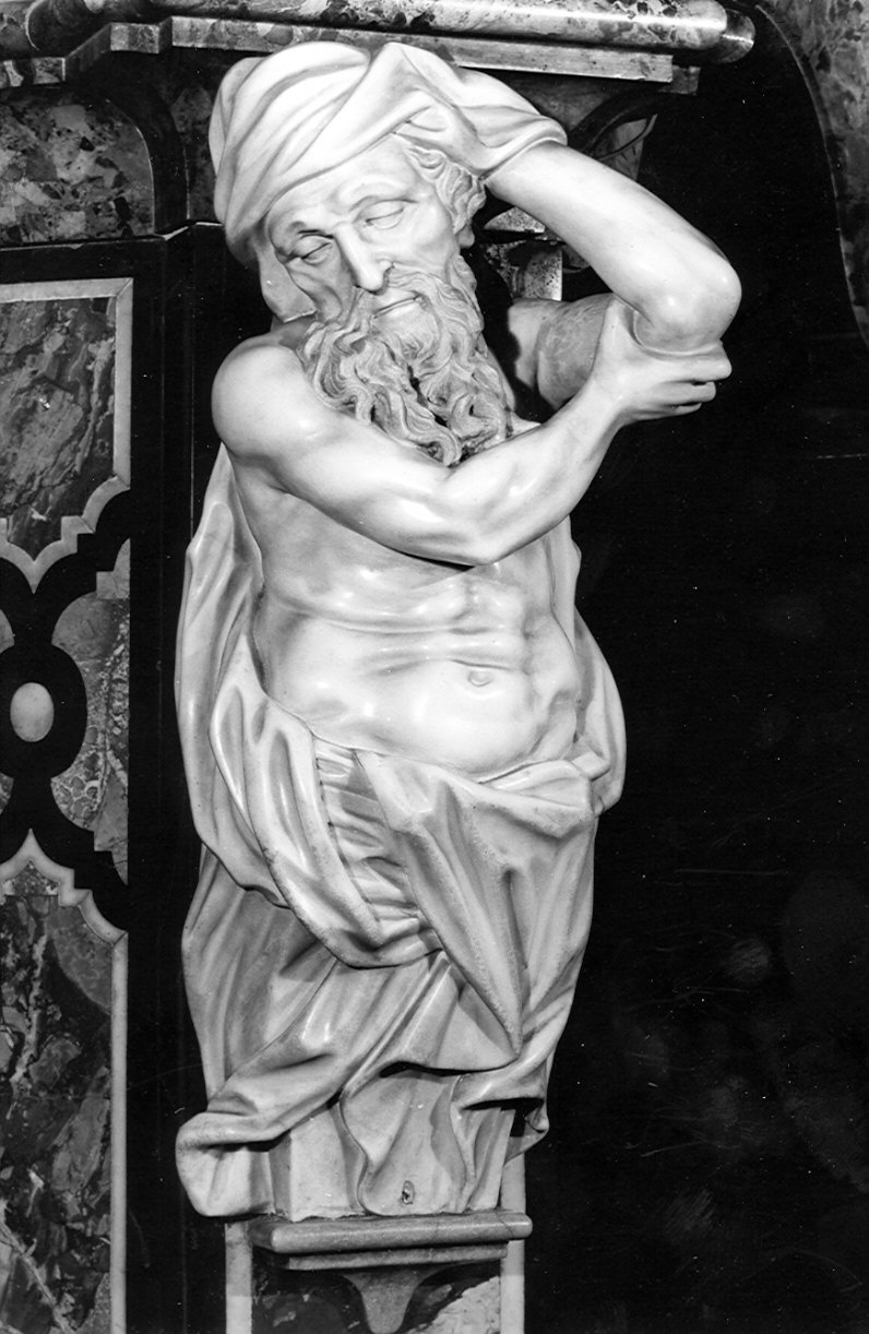 telamone, elemento d'insieme di Fantoni Andrea (sec. XVIII)