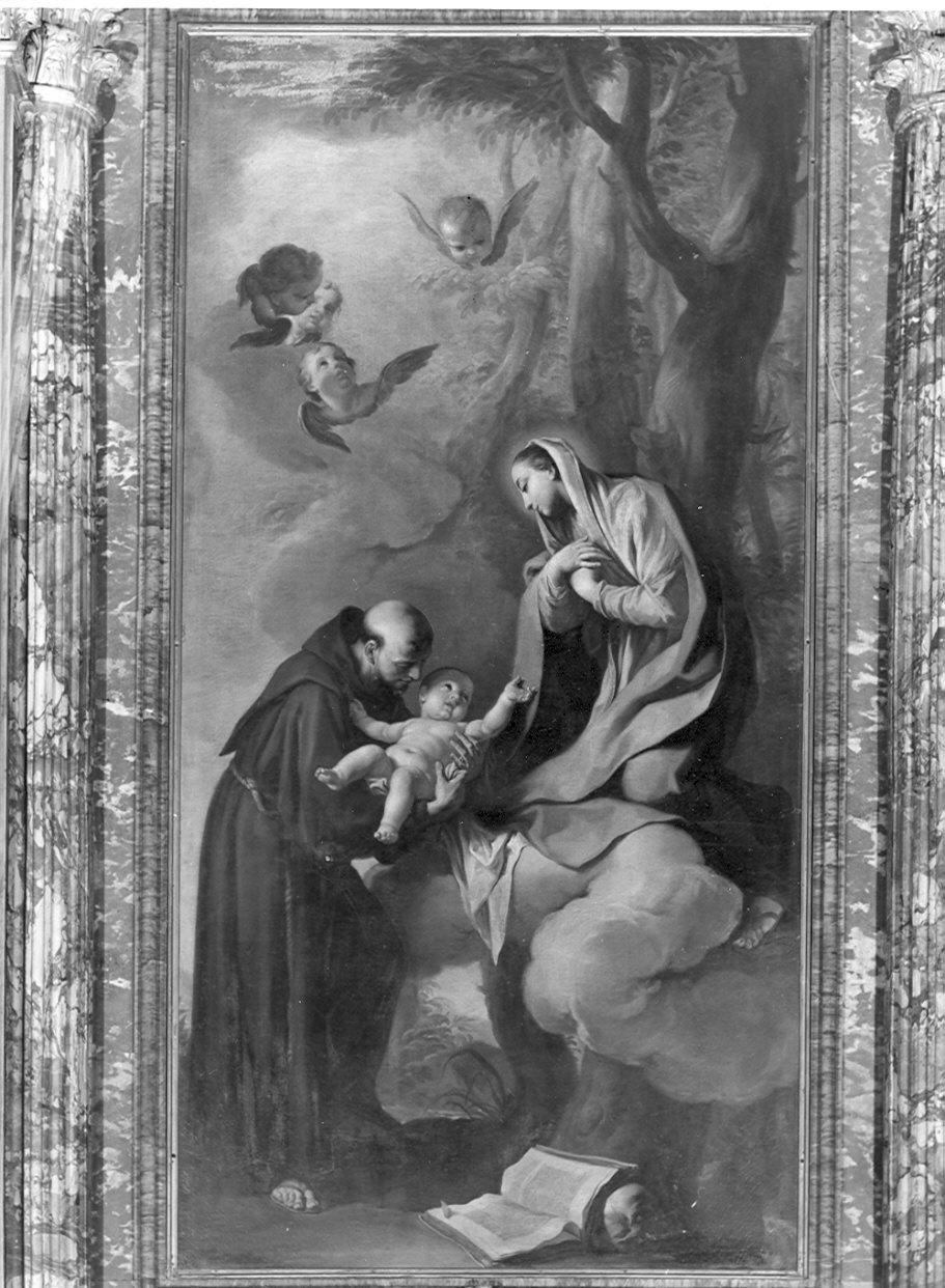 Madonna con Bambino e Sant'Antonio (dipinto, opera isolata) di Cignaroli Giambettino (sec. XVIII)