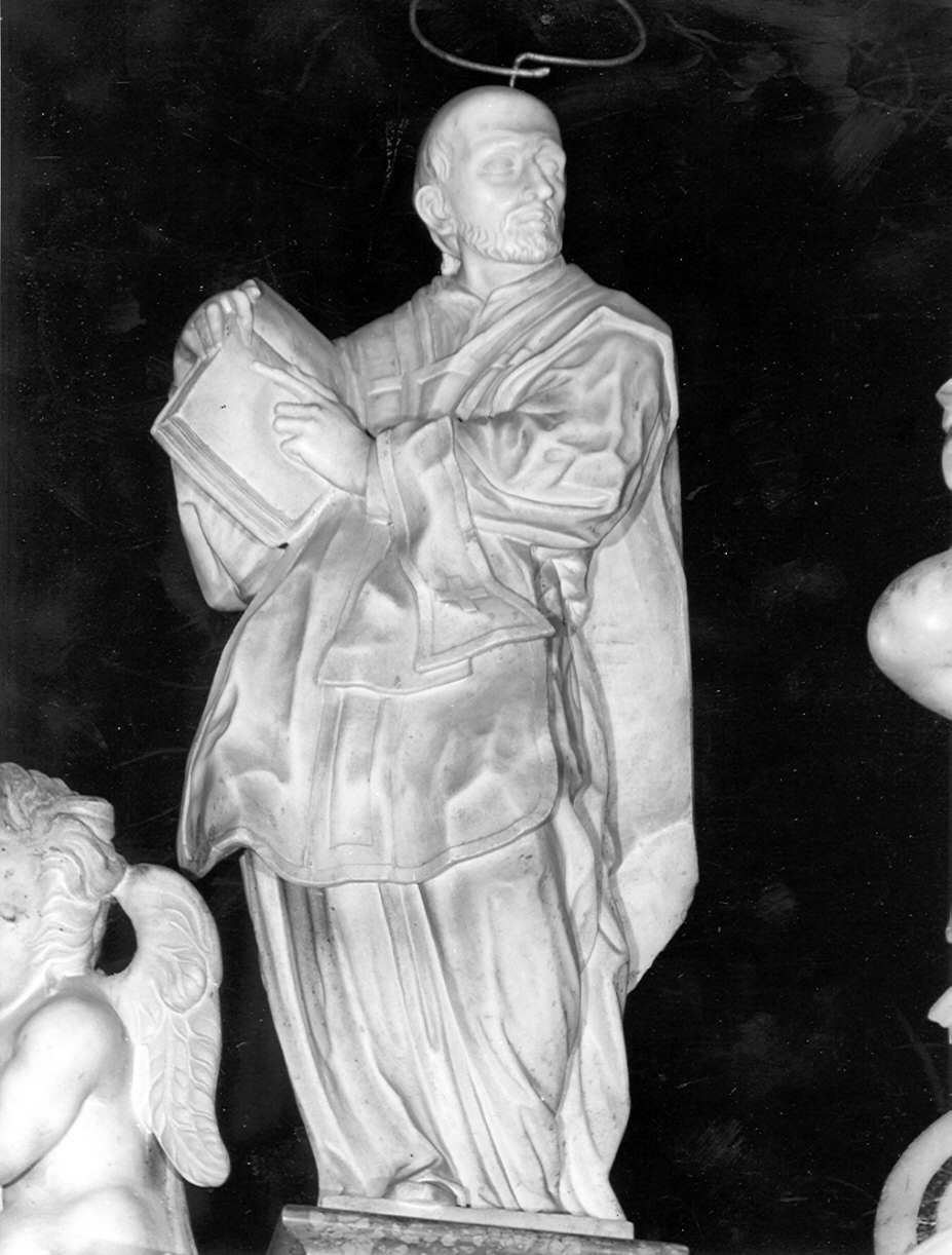 Santo (statua, elemento d'insieme) - bottega bergamasca (ultimo quarto sec. XVIII, sec. XVIII)