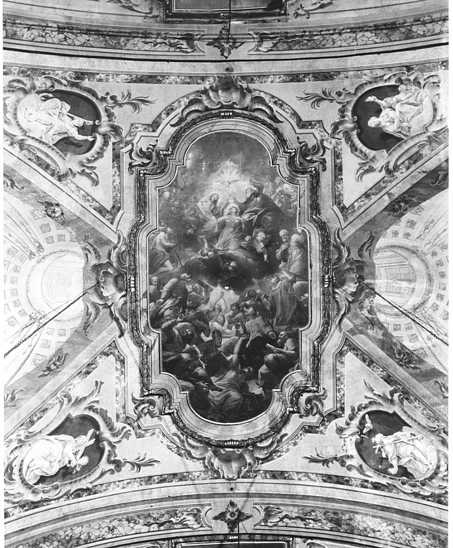 Madonna in gloria (dipinto, opera isolata) di Cifrondi Antonio (ultimo quarto sec. XVII)